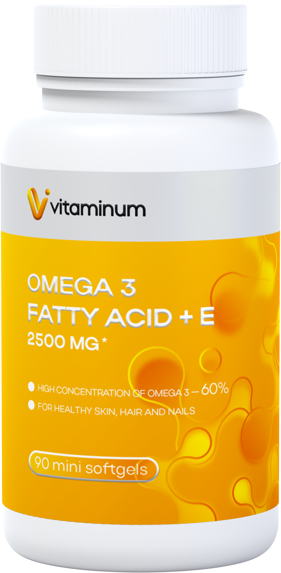  Vitaminum ОМЕГА 3 60% + витамин Е (2500 MG*) 90 капсул 700 мг   в Качканаре